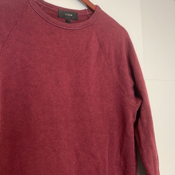 J. Crew Crewneck Sweater Maroon Color Size Small - Picture 3 of 8